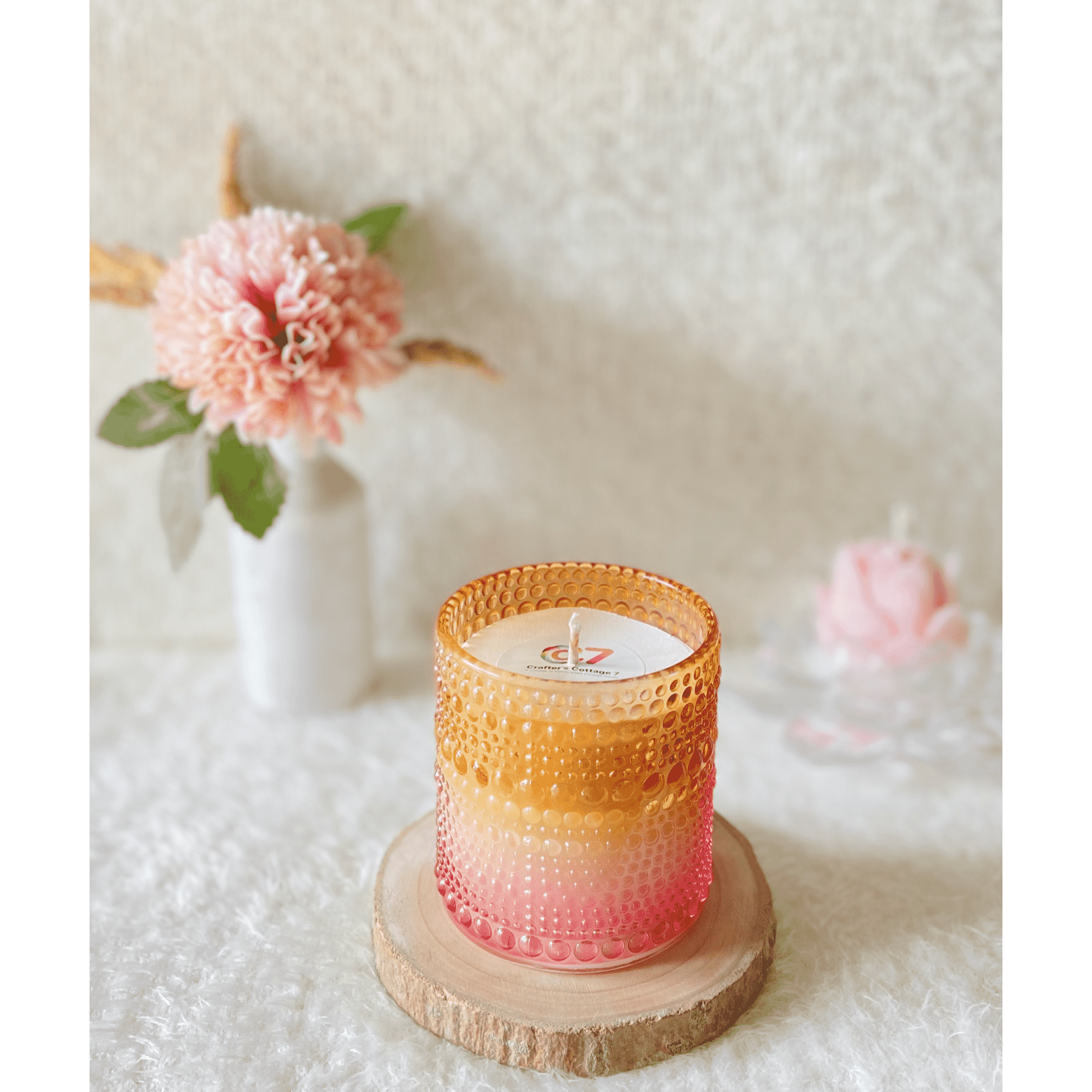 Ceramic Mt. Fuji Japanese Rice Bowl in Green